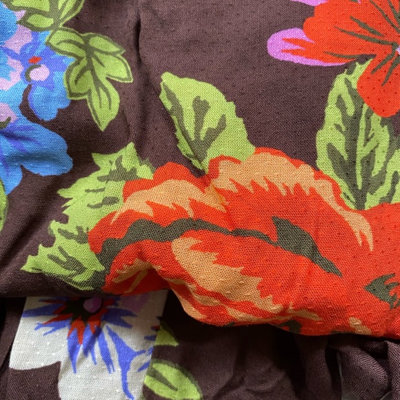 By Anthropologie The Piper Bandeau Maxi Dress 3x brown floral plus size new nwt - Picture 6 of 7